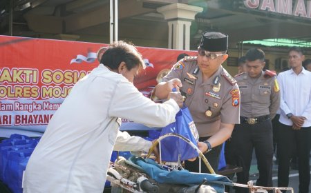 Sambut Hari Bhayangkara Ke-80, Polres Mojokerto Kota Gelar Pemeriksaan Kesehatan Gratis
