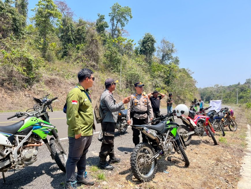 Polres Malang Gencarkan Deteksi Dini Karhutla, Sisir Area BKPH Sengguruh di Bantur