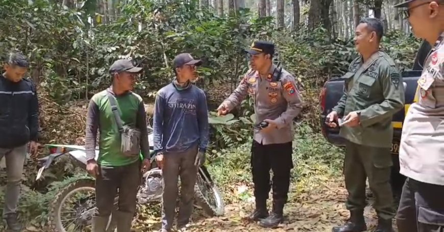 Cegah Karhutla, Polres Bondowoso Patroli Kawasan Hutan, Ingatkan Sanksi Hukum Pembakar Hutan
